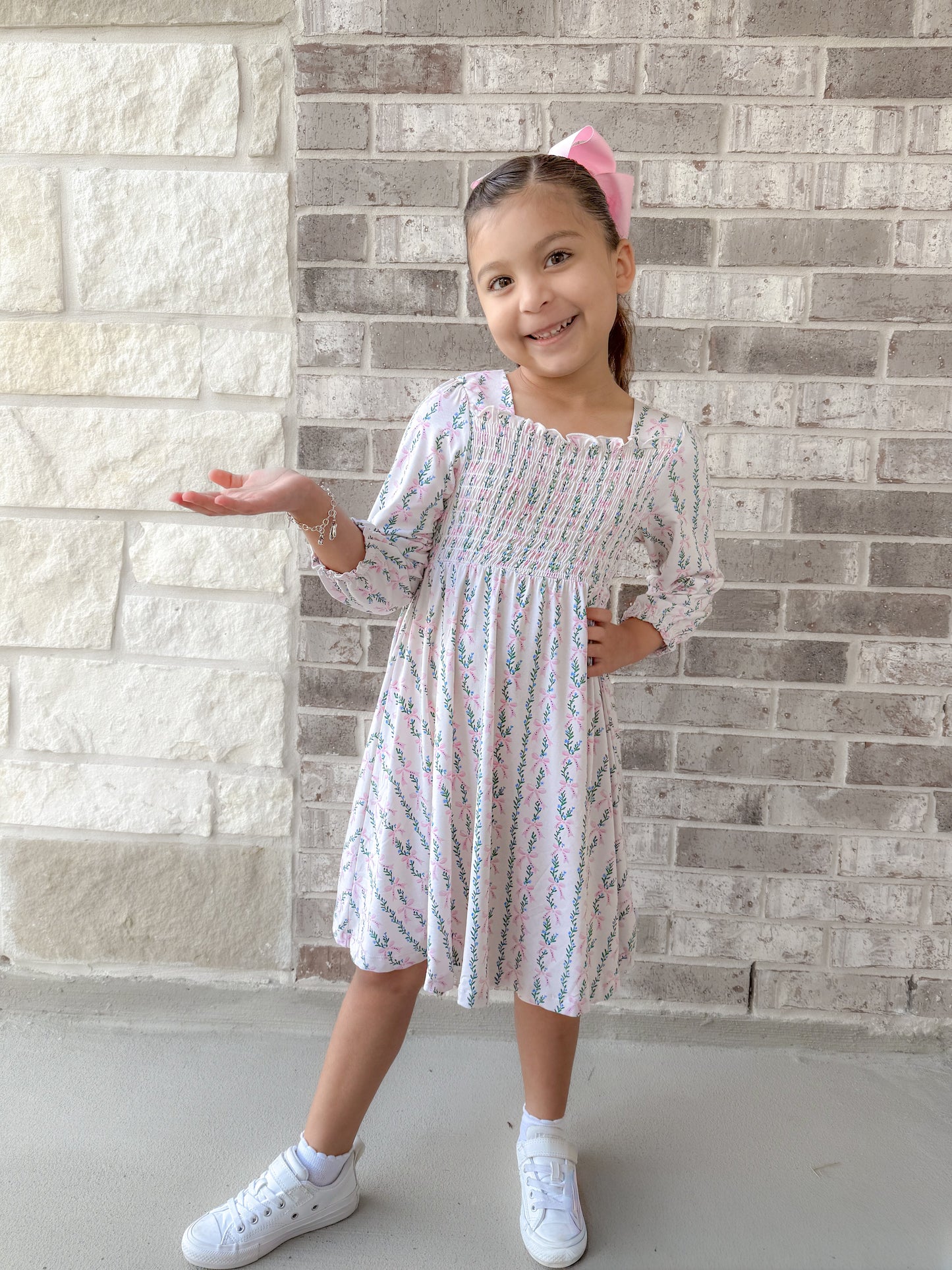 Arabella Smocked Twirl Dress