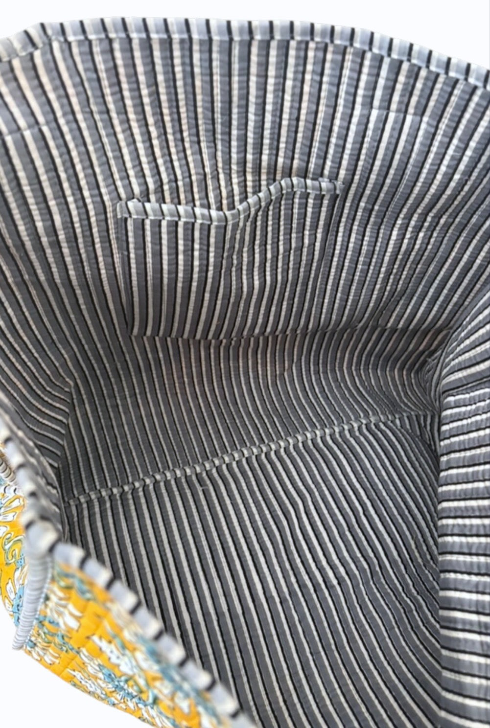 SC - Rourke Yellow Floral Patterned Tote Bag