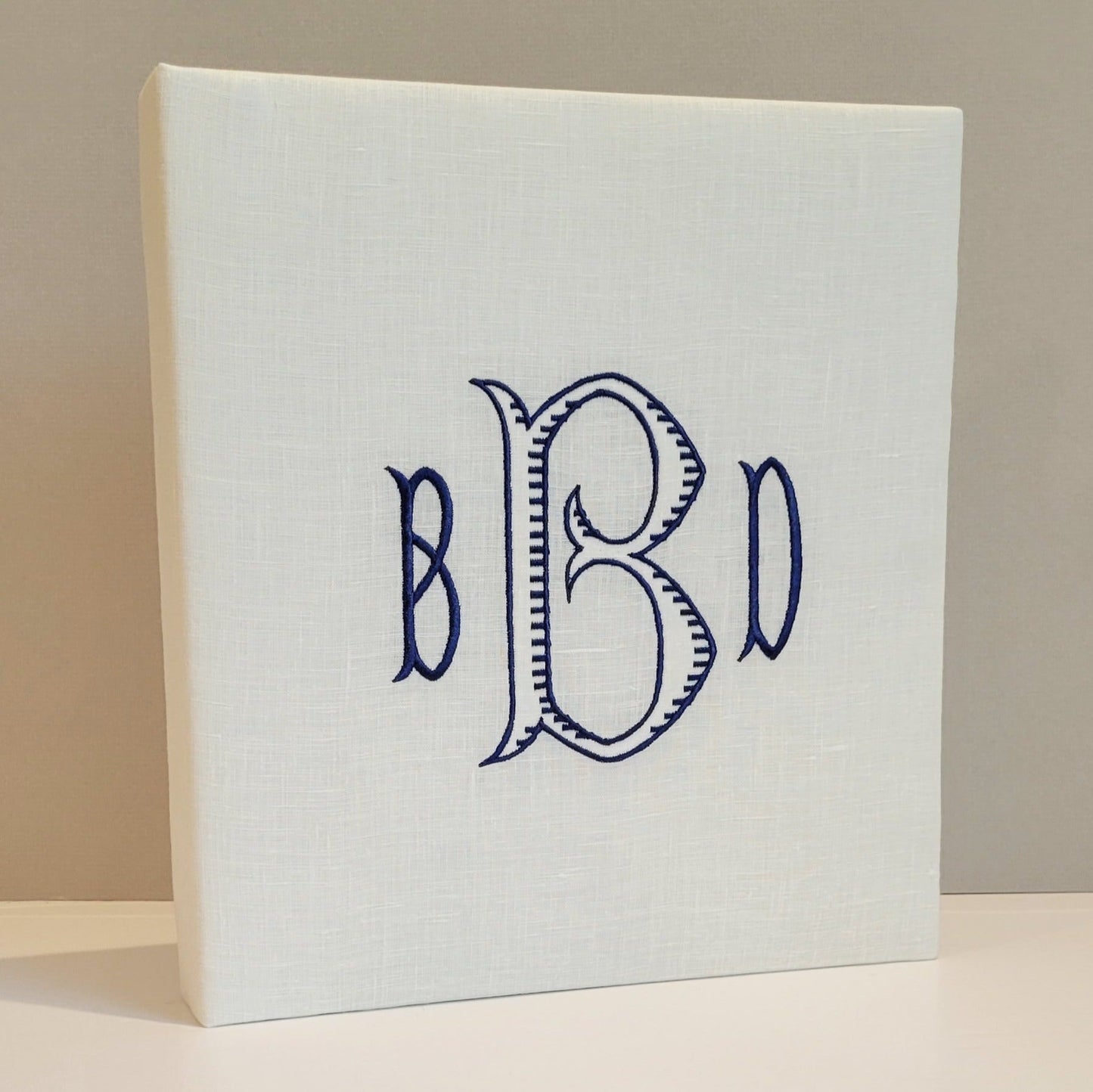Baby Memory Book - Ivory Linen (w/o Bow)