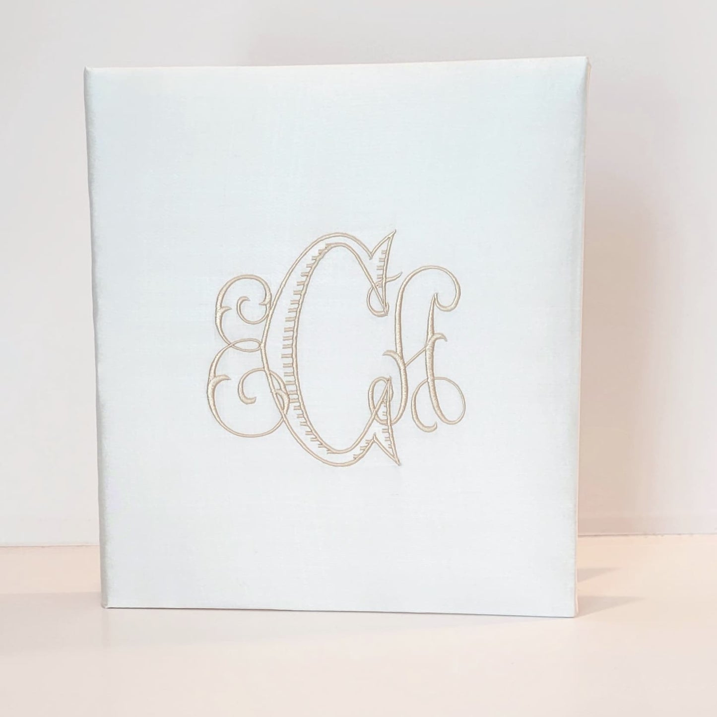 Baby Memory Book - Ivory Silk (w/o Bow)