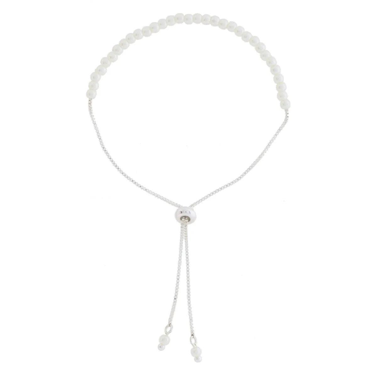Kids 18K Golden Classic Pearl Bracelet – White Gold