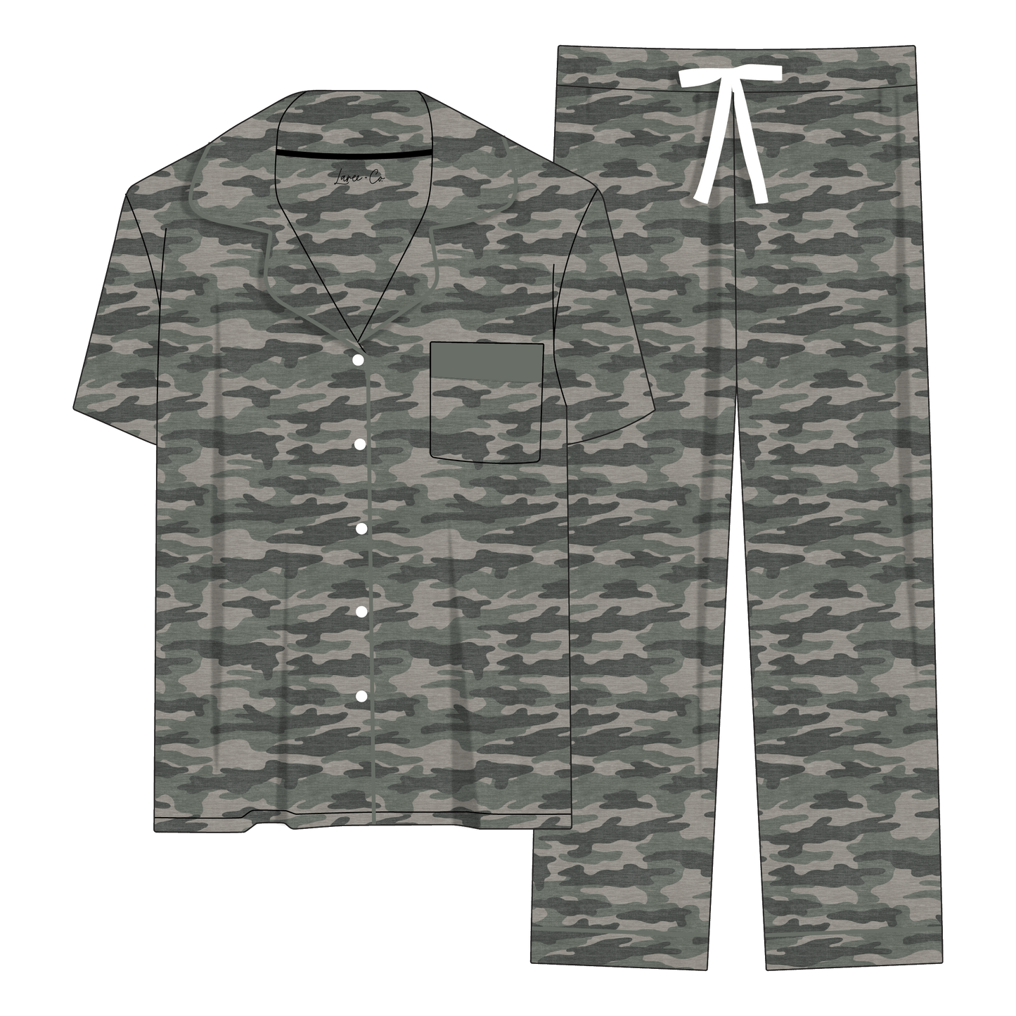 Kace Camo Bamboo Women's Luxe Lounge Set
