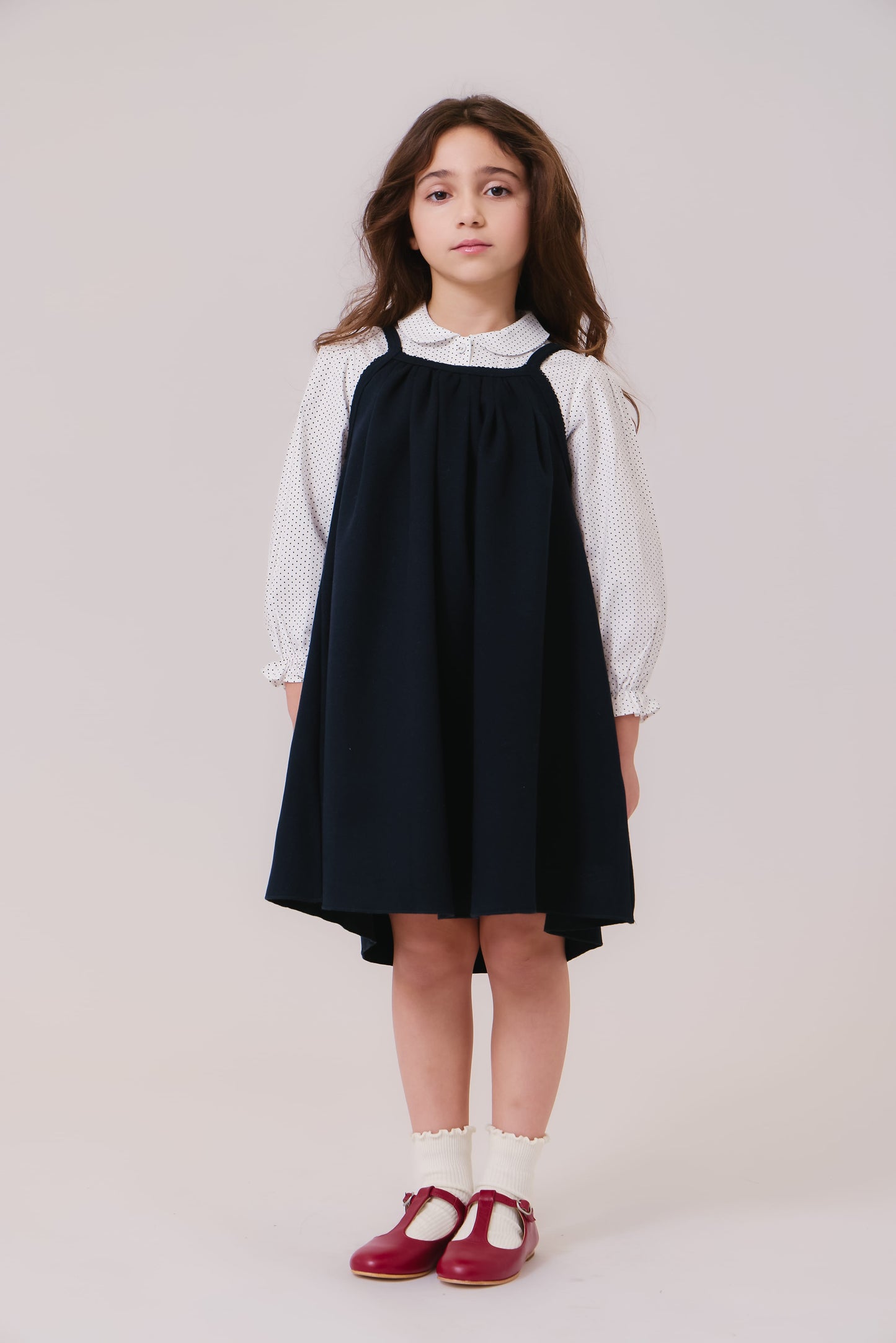 Sienna Pinafore Jumper - Navy