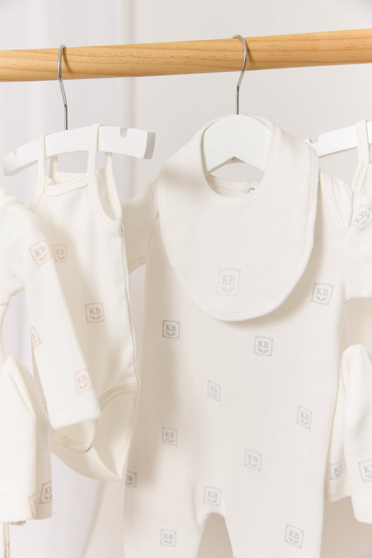 KB Logo Onesie Set of 2 - Stone