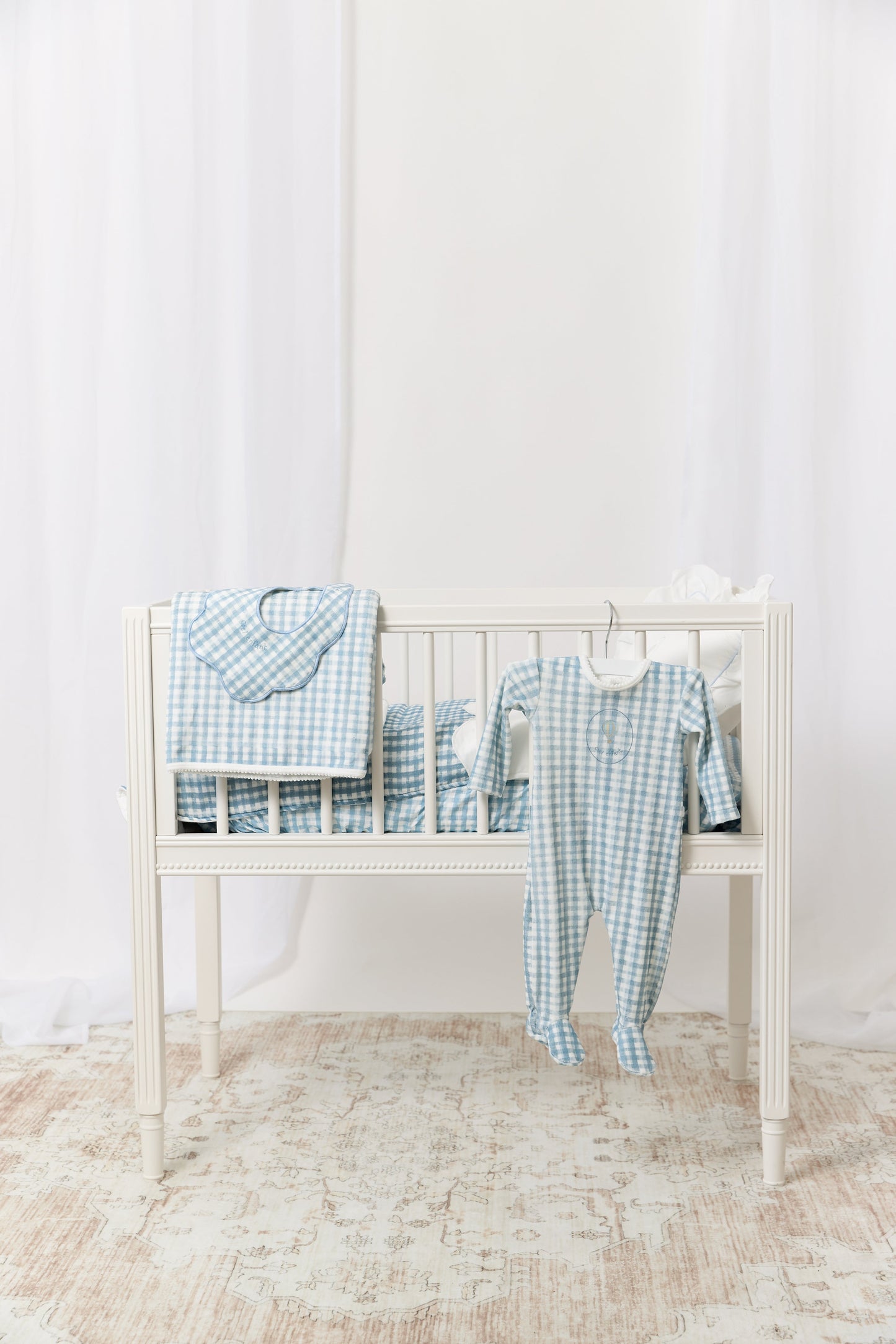 Ciel Enfant Gingham Footie - Blue
