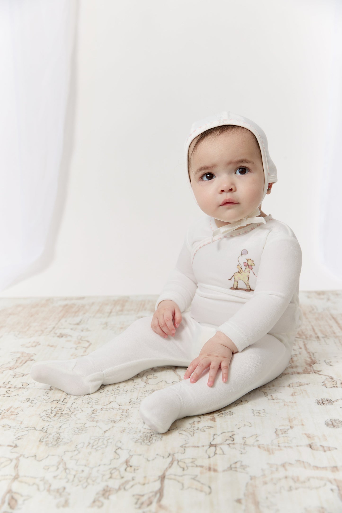 Meadow Friends Footie & Hat Set - Pink