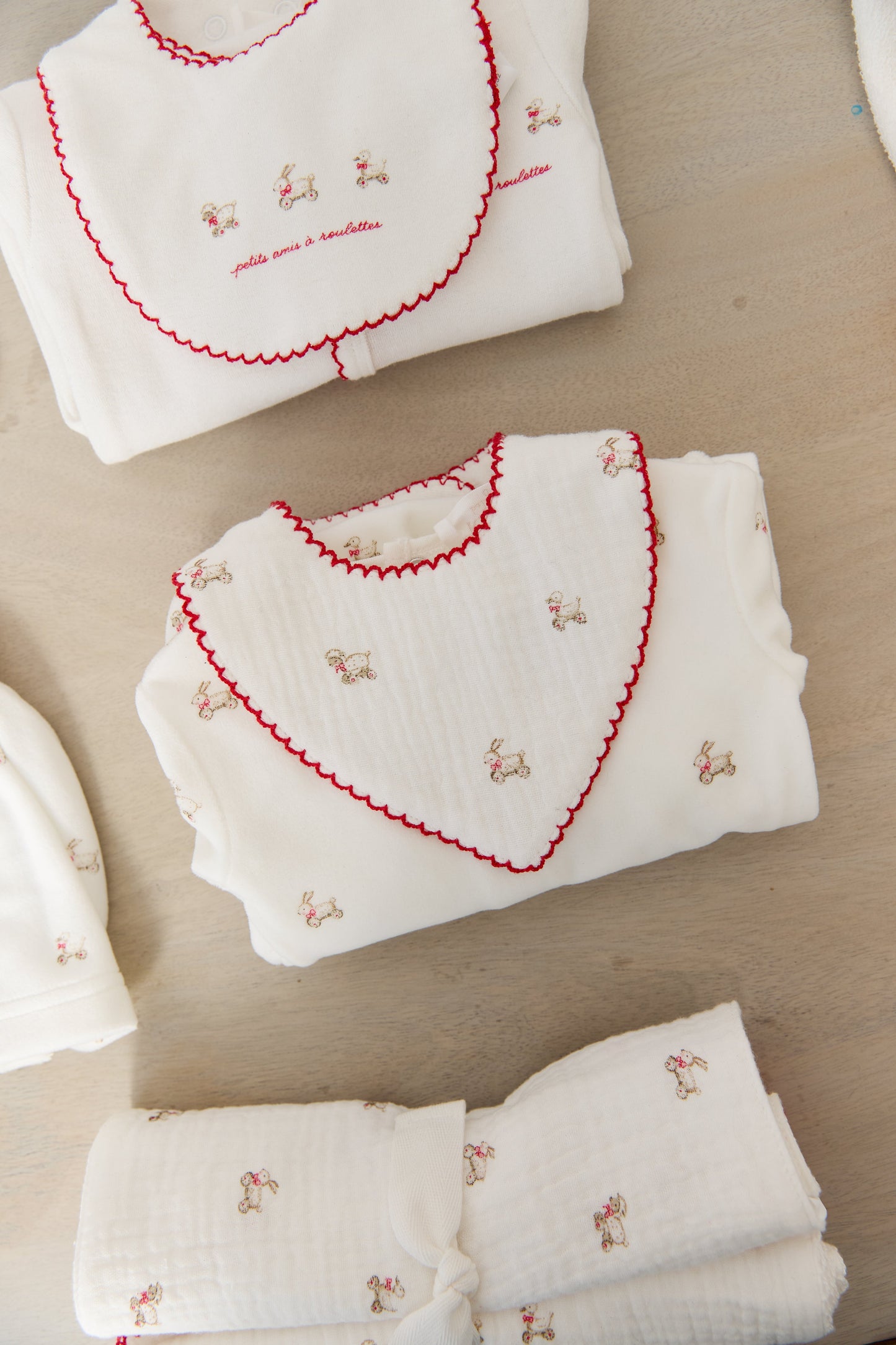 Petits Amis Terry Bib - Red