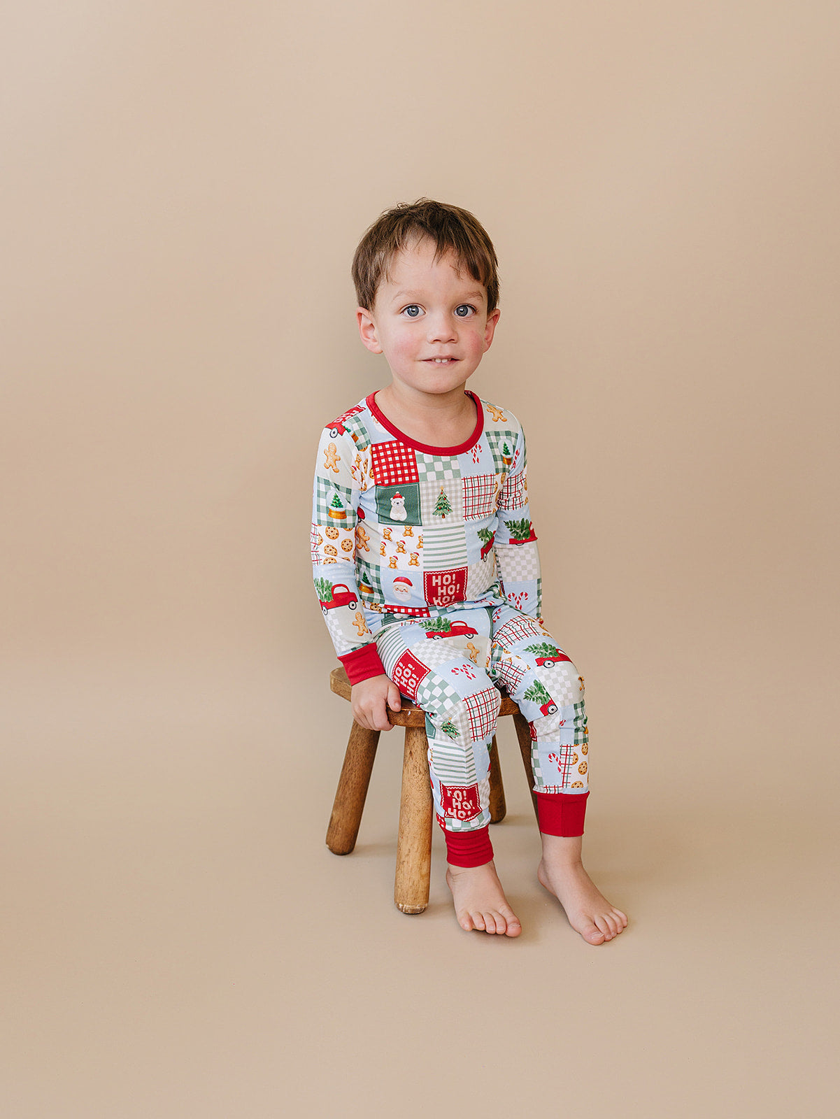 Bamboo Two Piece Set | Christmas Patchwork
