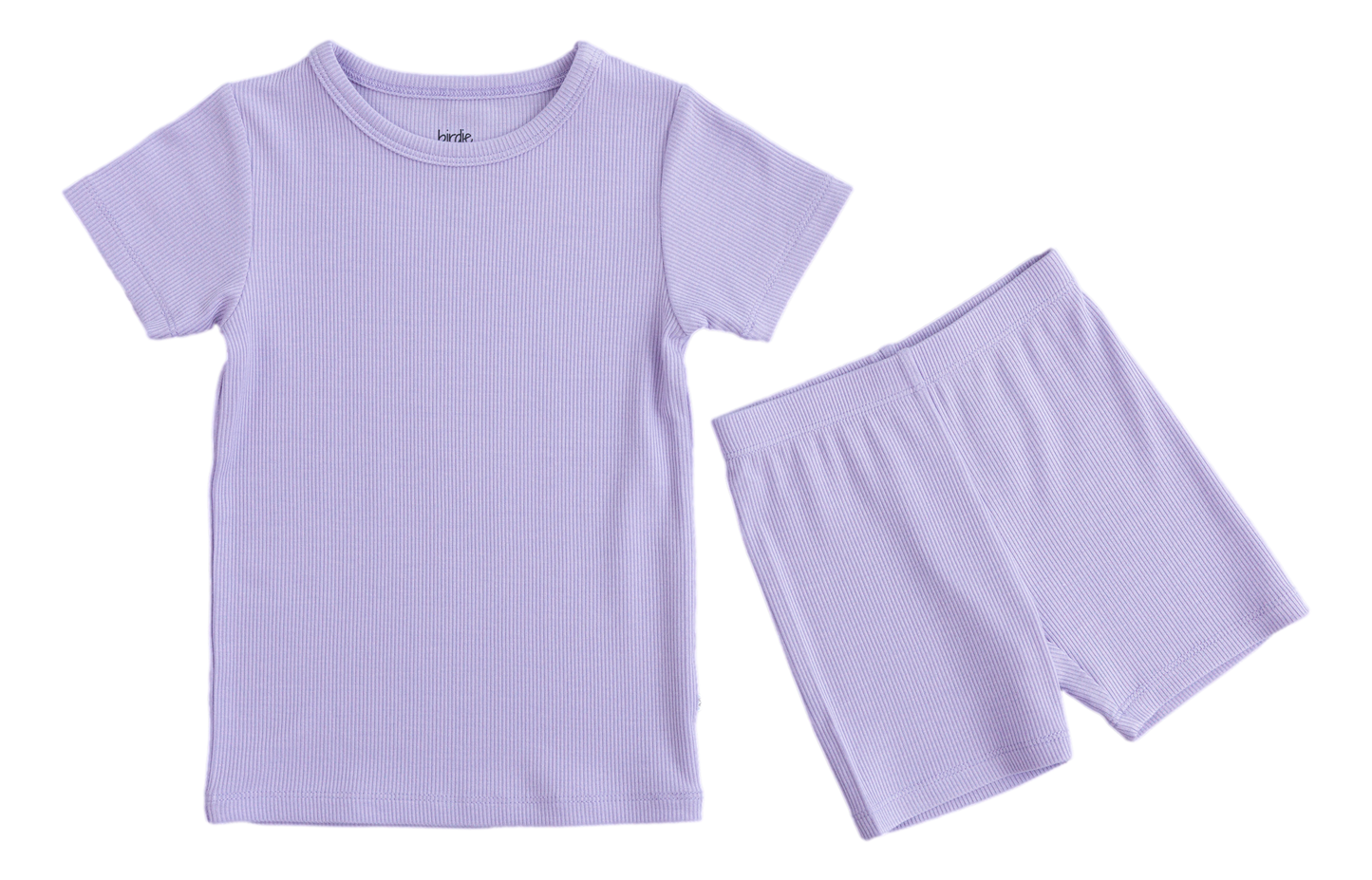 Lavender Ribbed 2-Piece Pajamas