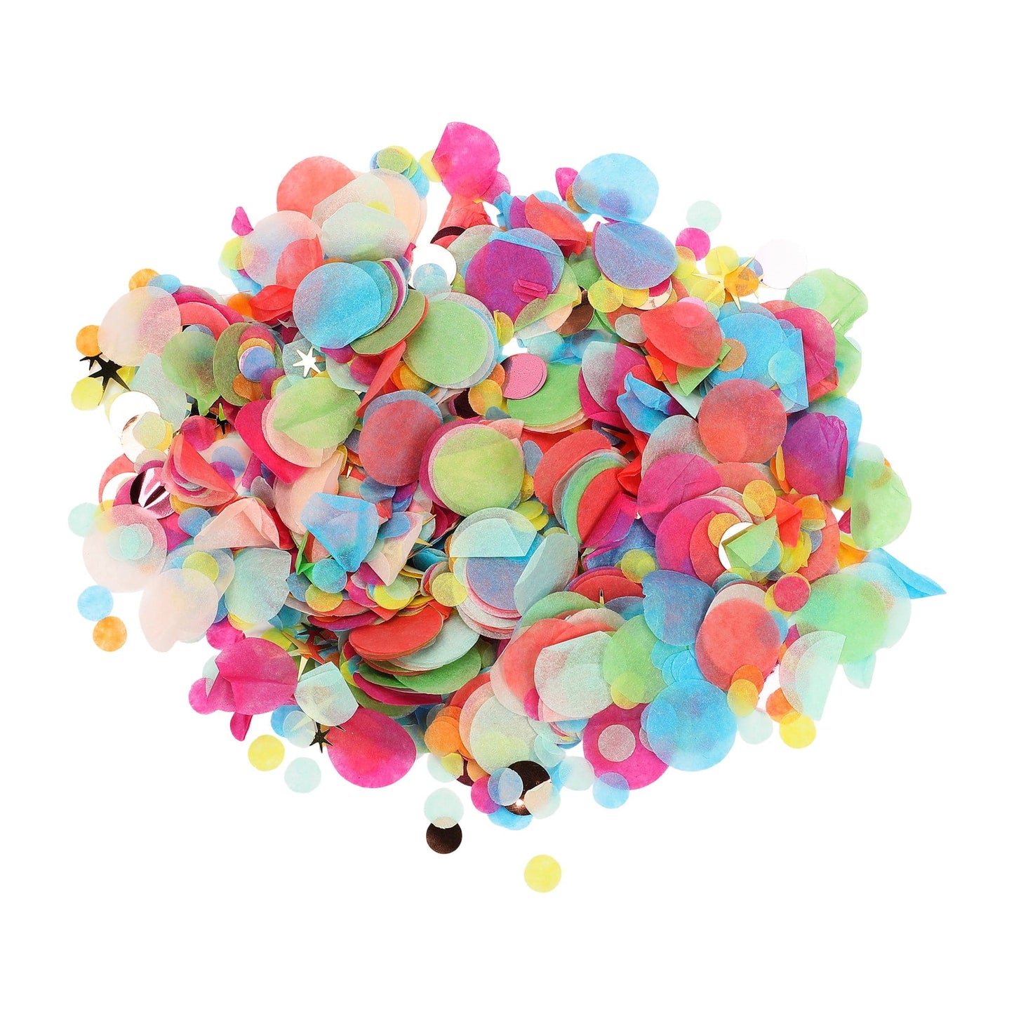 Clear Multicolor Confetti Pouch