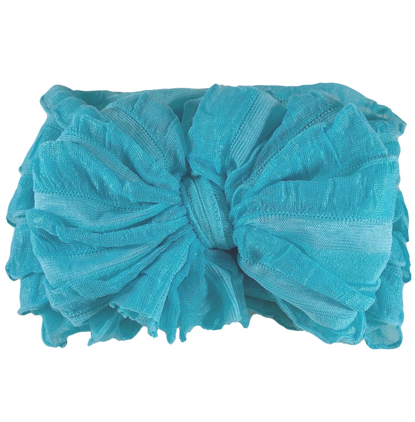 Ruffled Headband- Lagoon