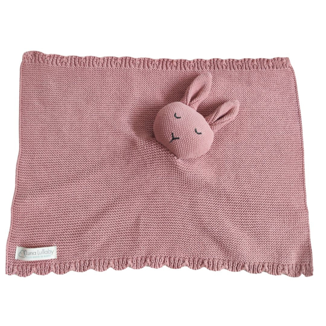 Luna Lullaby Snuggle Lovie Bunny or Bear- Medium Pink
