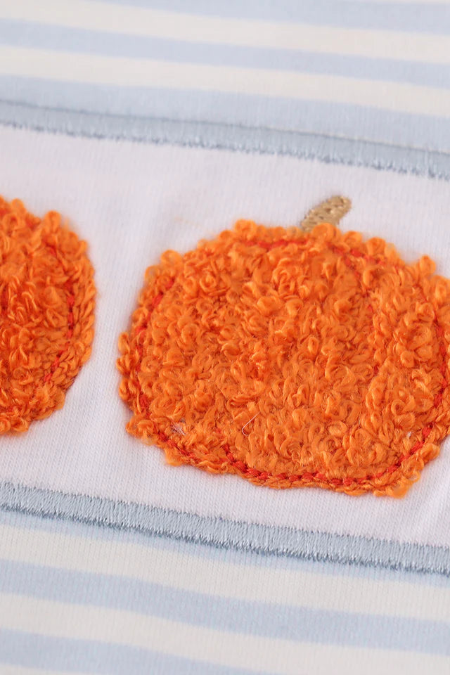 Pumpkin French Knot Boy Bubble