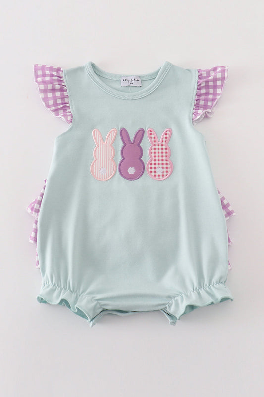 Bunny Applique Ruffle Bubble