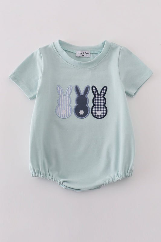 Bunny Applique Boy Bubble
