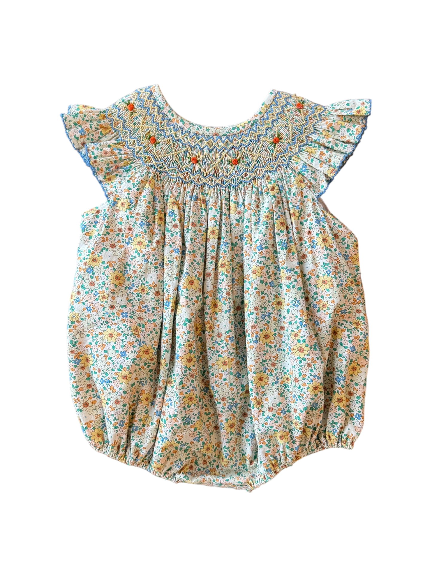 Merritt Floral Smocked Bubble