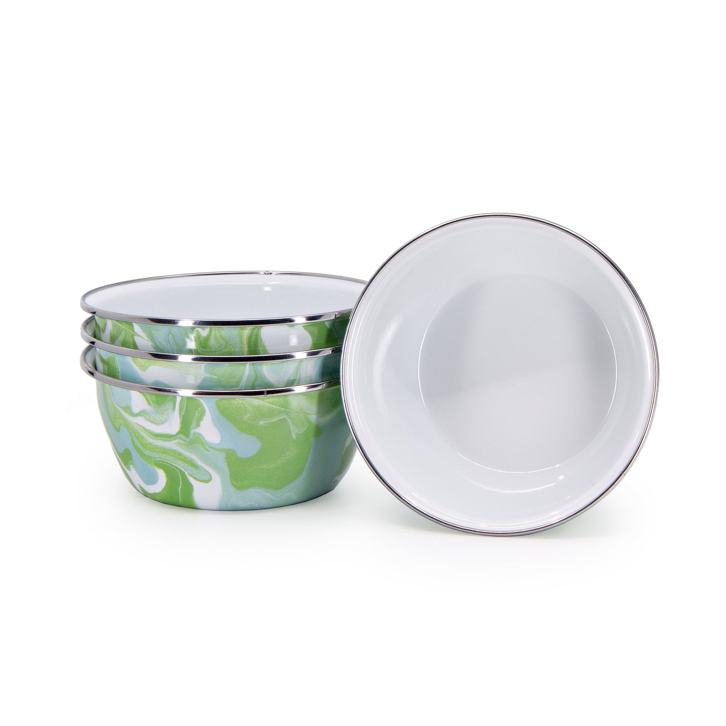 Modern Monet Salad Bowls - Set of 4