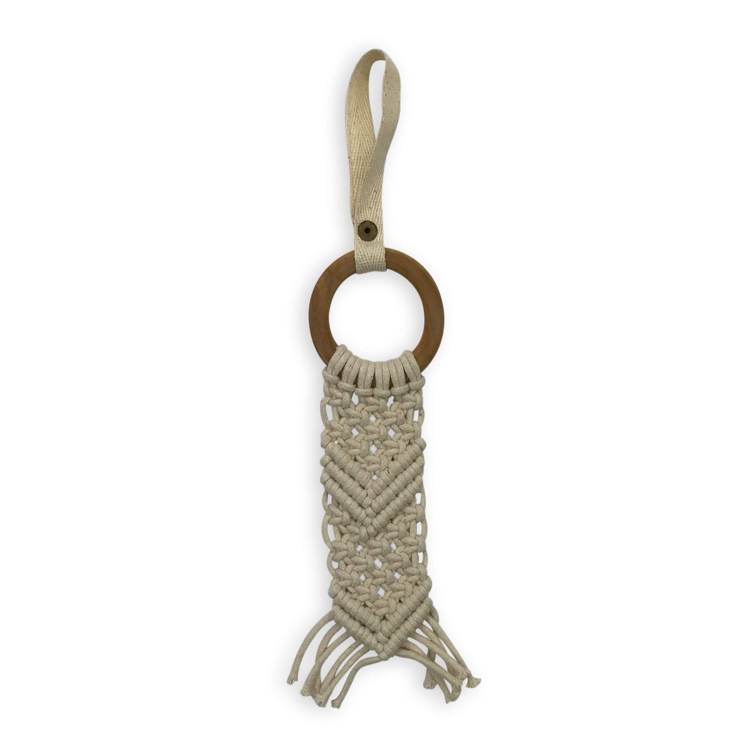 all-in-one toy | macrame chevron