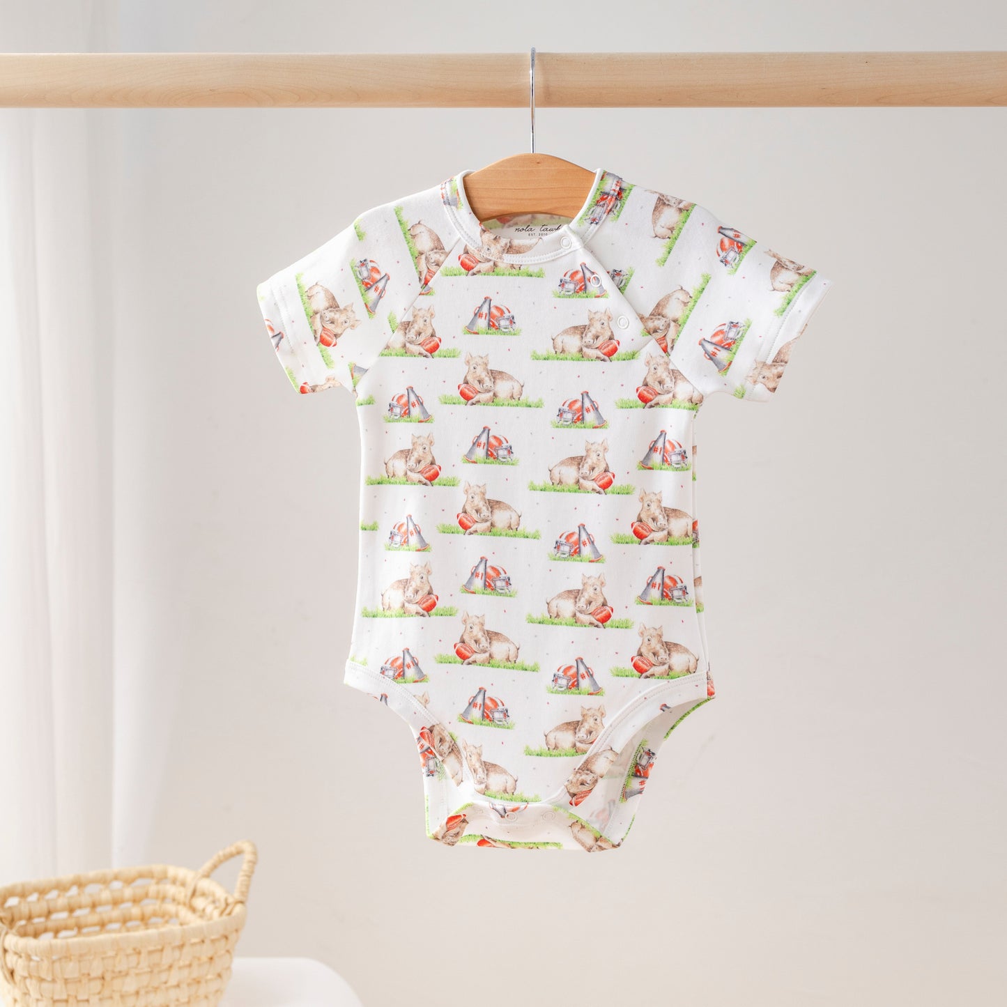 Boar Mascot Mania Organic Cotton Onesie