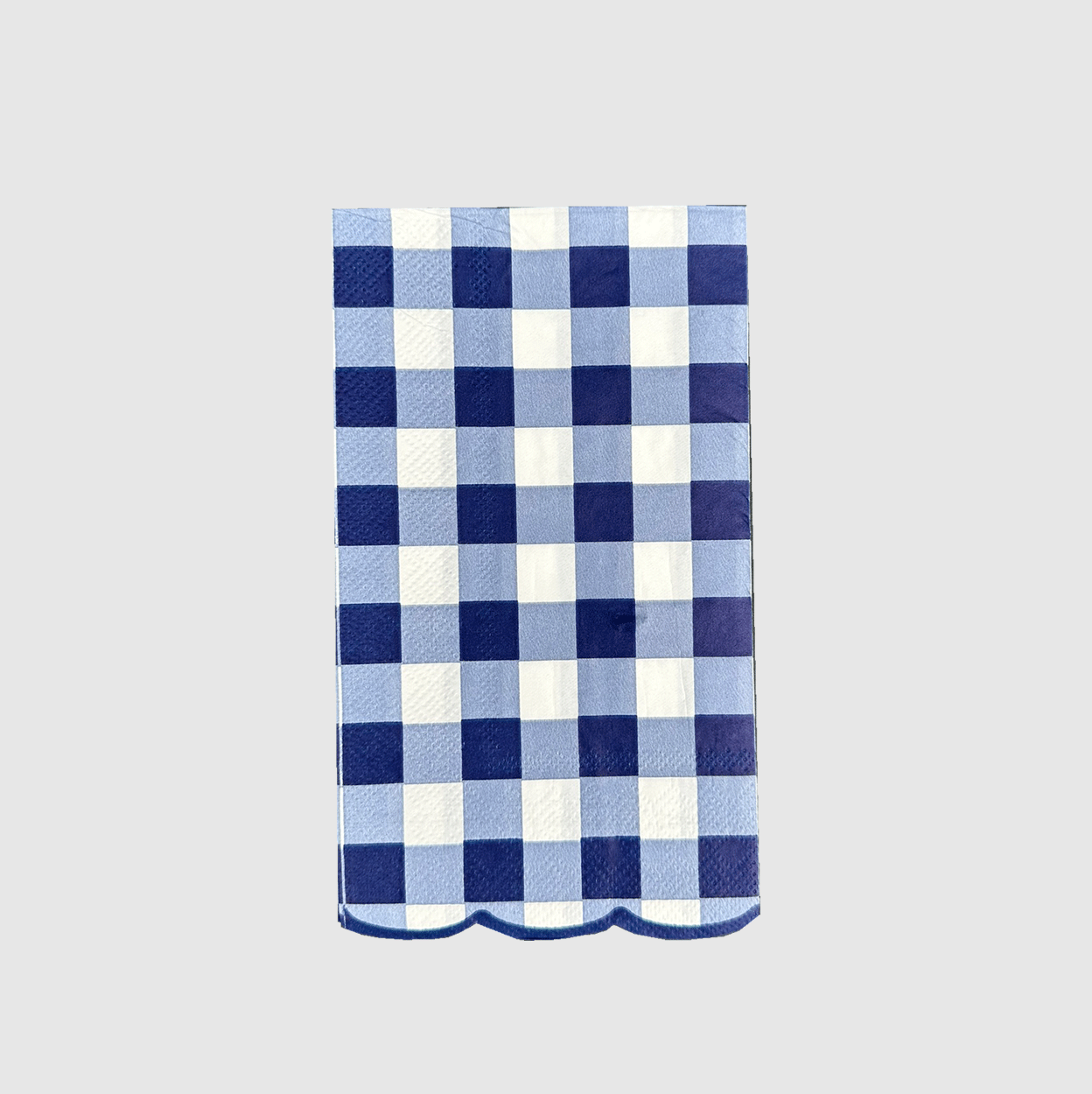 Navy Gingham Guest Towels (20 per pack)