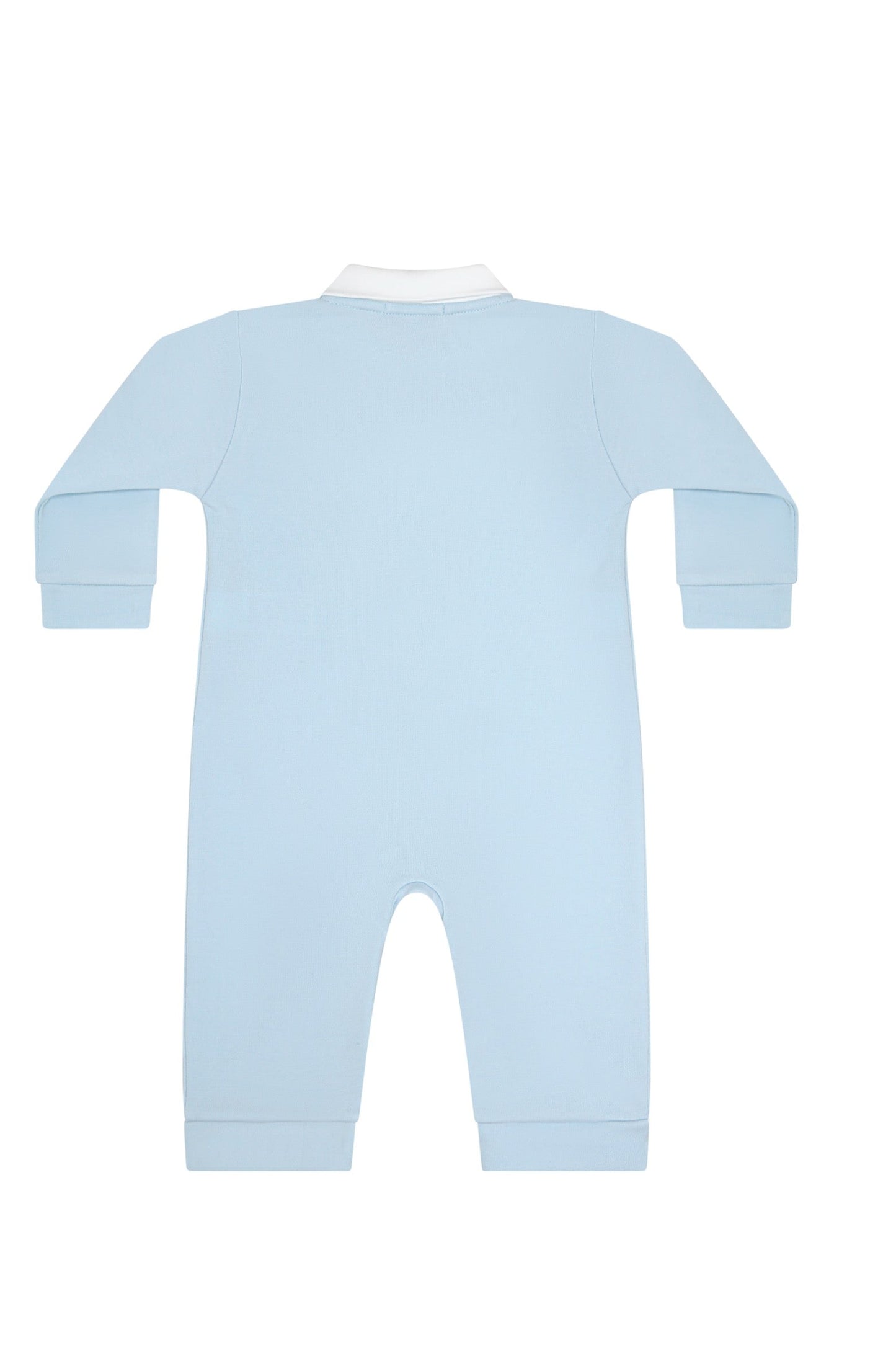 Mini Voyages Embroidery Romper LS