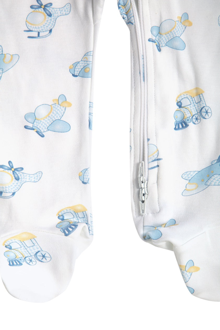 Mini Voyages Zipper Footie