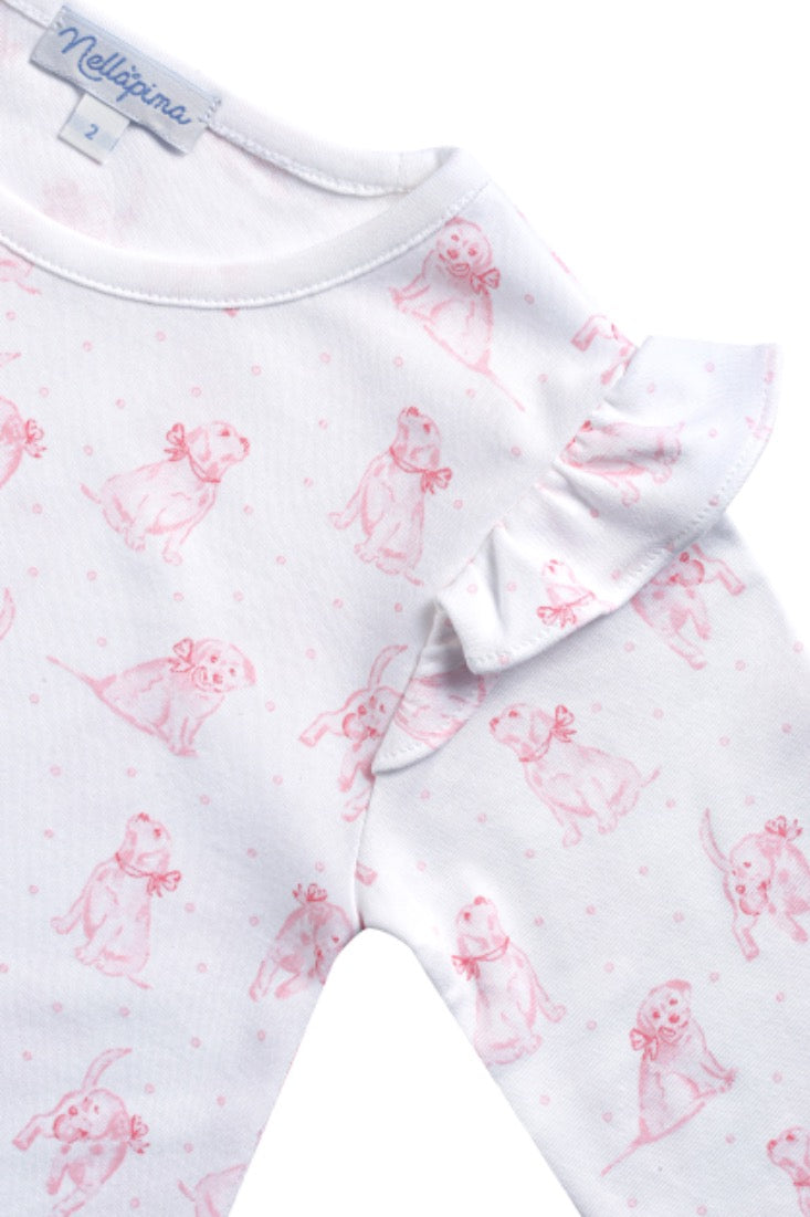 Pink Puppy Love Print Playtime Dress