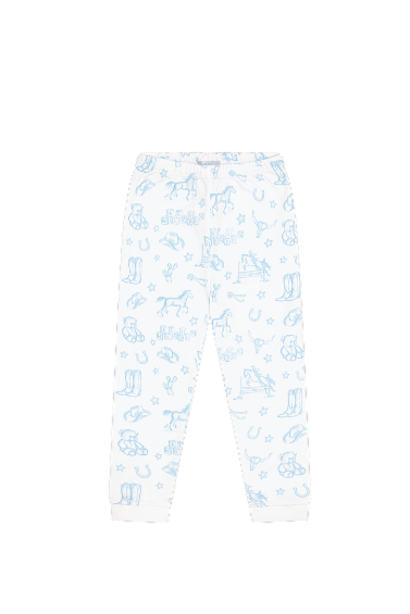 Blue Lone Star Toile Pajamas