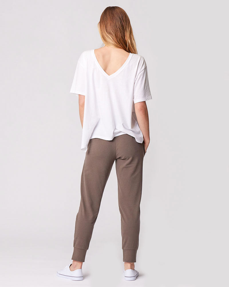 Everywhere Nursing & Maternity V-Neck Tee - White