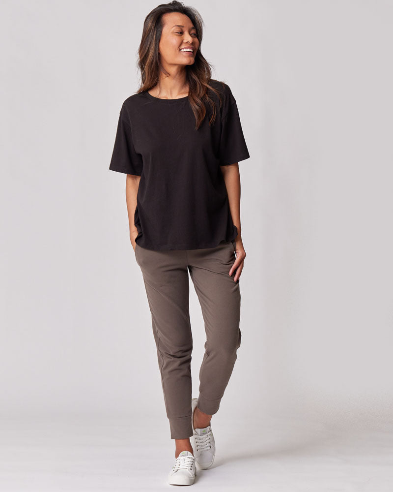 Everywhere Nursing & Maternity V-Neck Tee - Black
