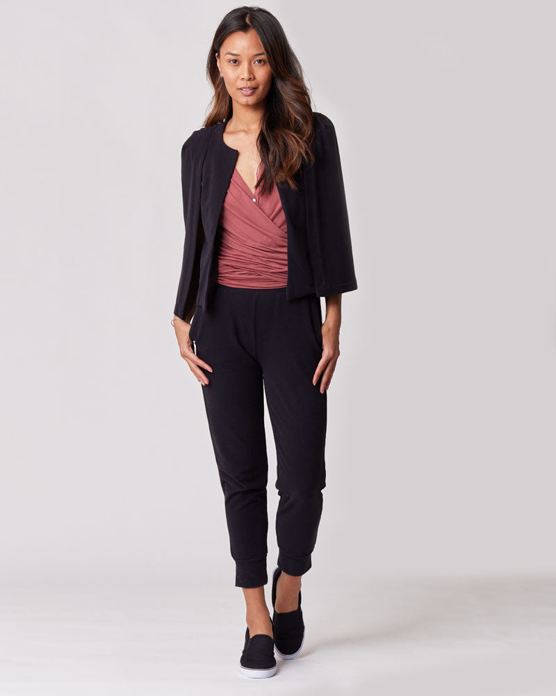 Everywhere Cape Blazer in Black - FINAL SALE