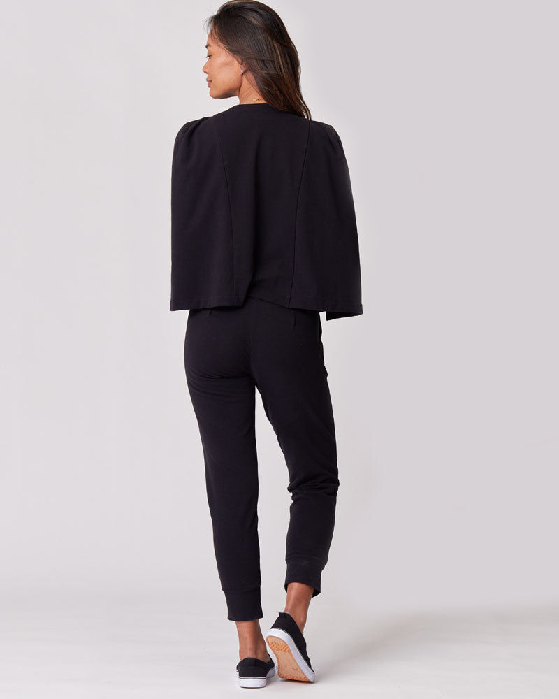 Everywhere Cape Blazer in Black - FINAL SALE