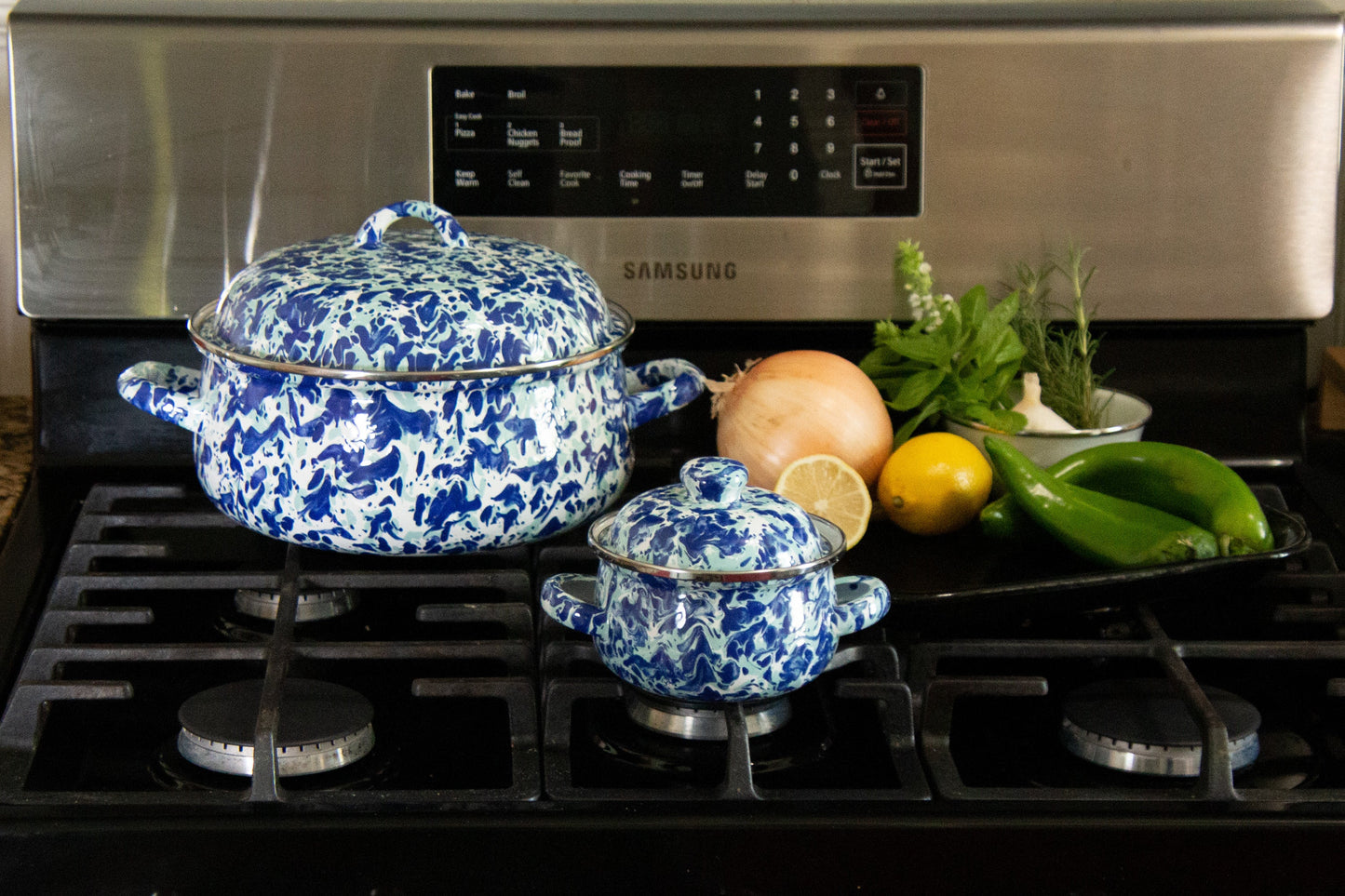 Ocean Swirl Petite Tureens - Set of 2