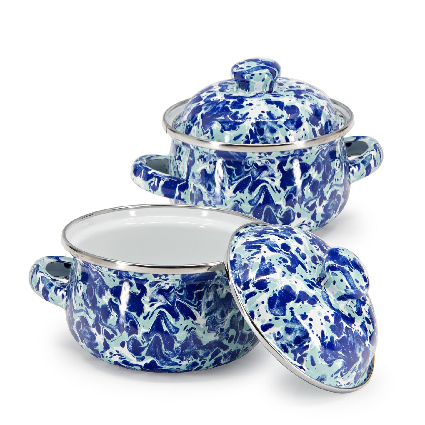 Ocean Swirl Petite Tureens - Set of 2