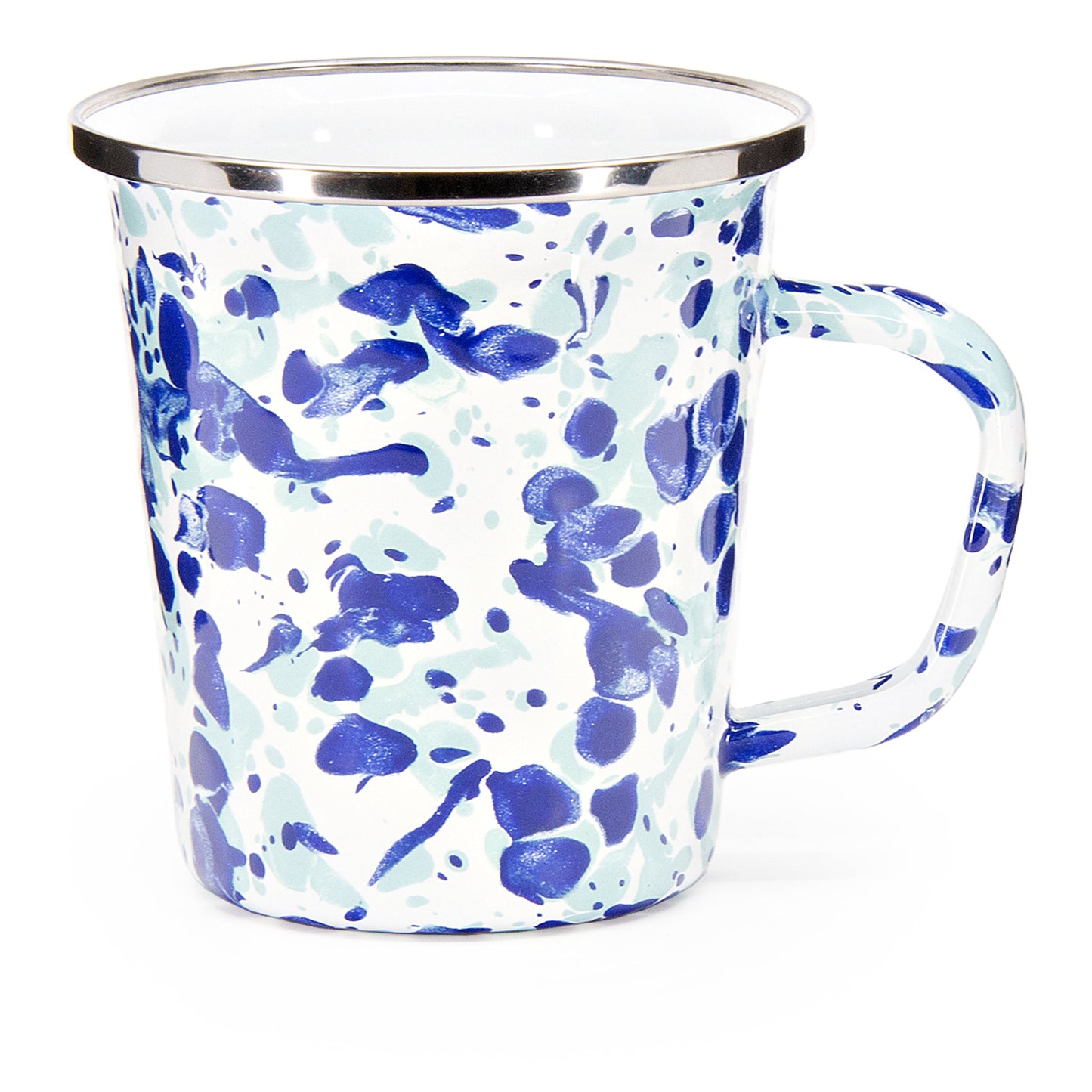 Ocean Swirl 16 oz Latte Mugs - Set of 4