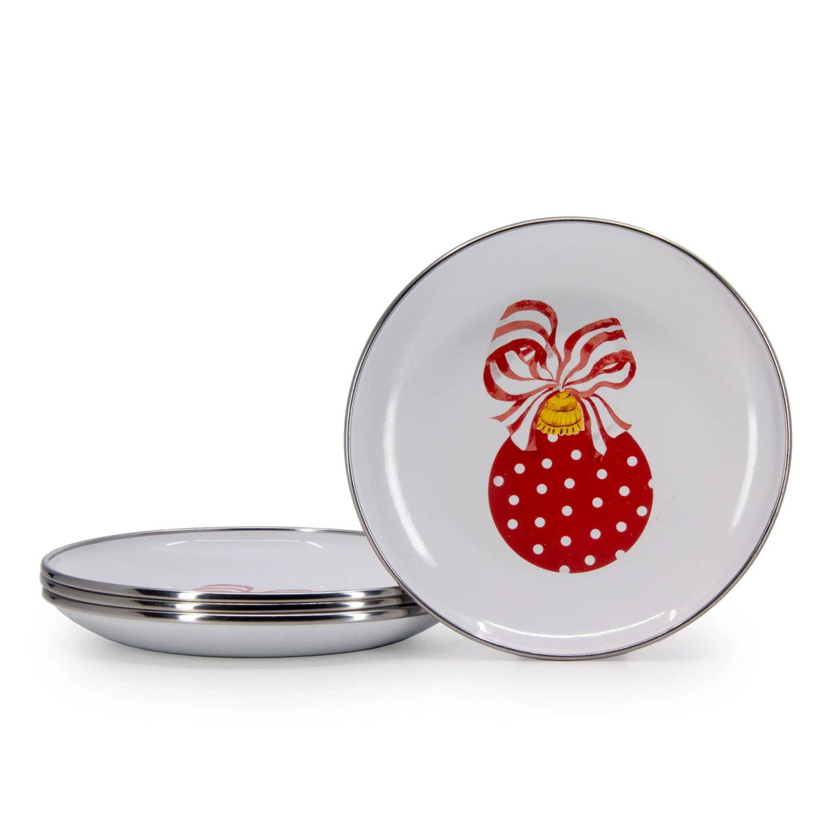 Ornament Appetizer Plates - Set of 4