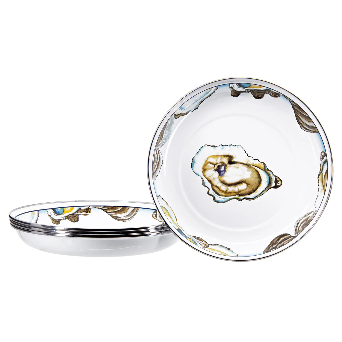 Oyster Pasta Plates - Set of 4