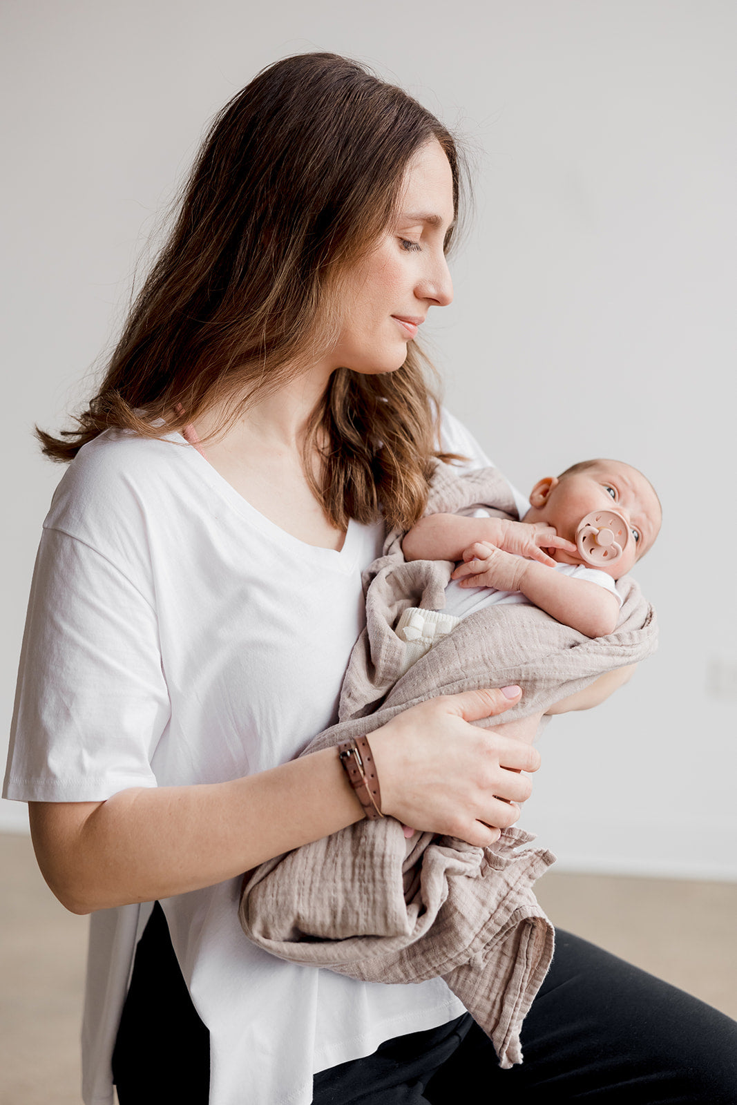 Everywhere Nursing & Maternity V-Neck Tee - White