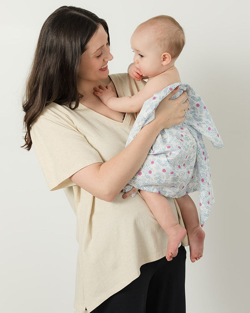 Everywhere Nursing & Maternity V-Neck Tee - The Neutrals
