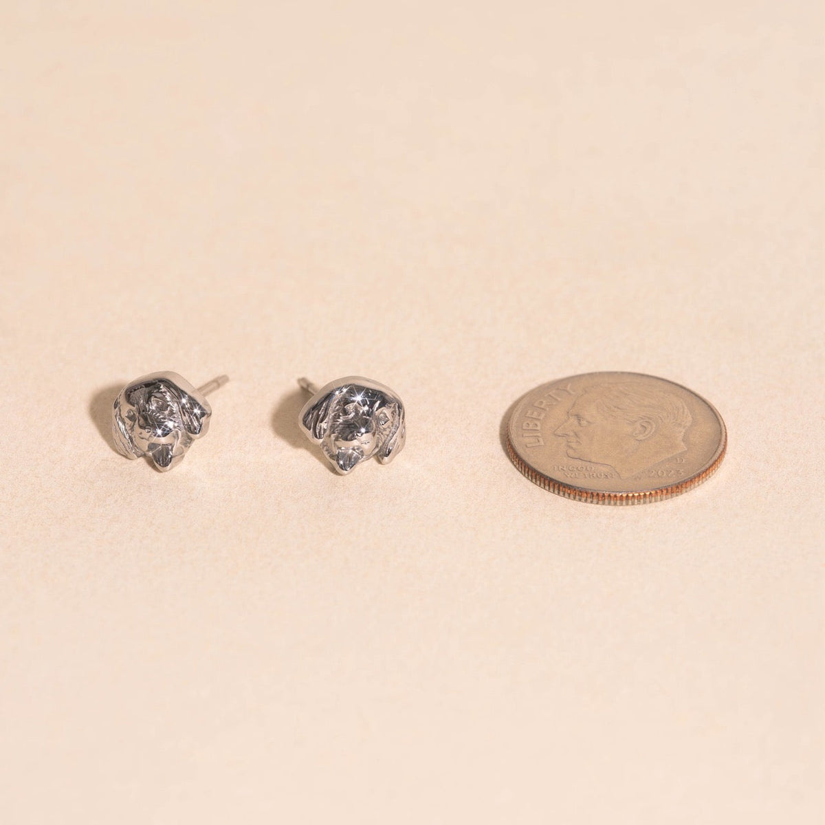 Golden Retriever Stud Earrings