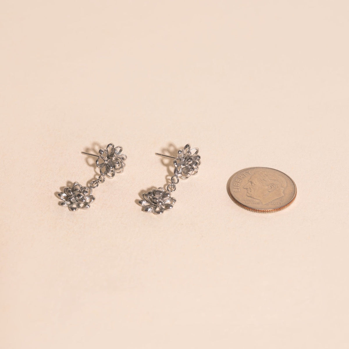 Gift Bow Dangle Stud Earrings
