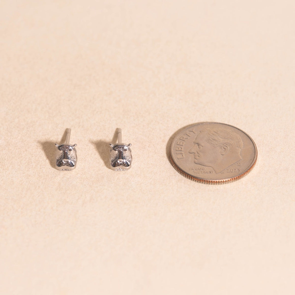 Hippo Stud Earrings