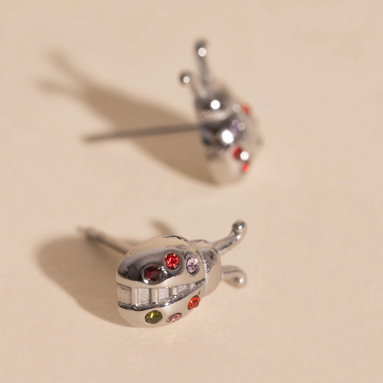 Ladybug Stud Earrings