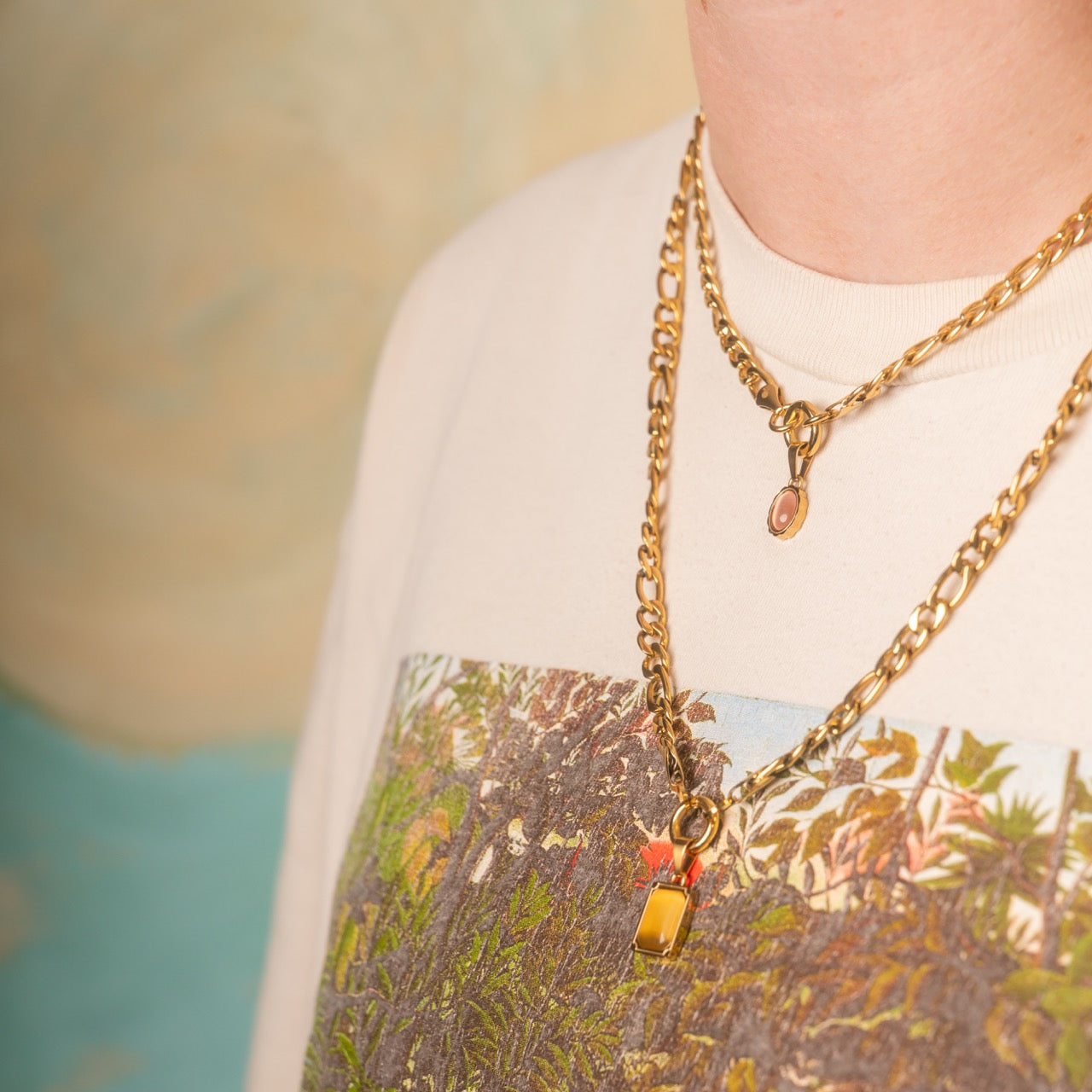 Haze Oval Necklace Charm