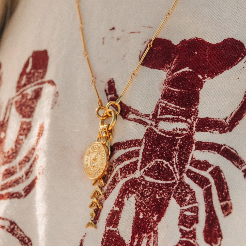 Fishing Club Necklace Charm