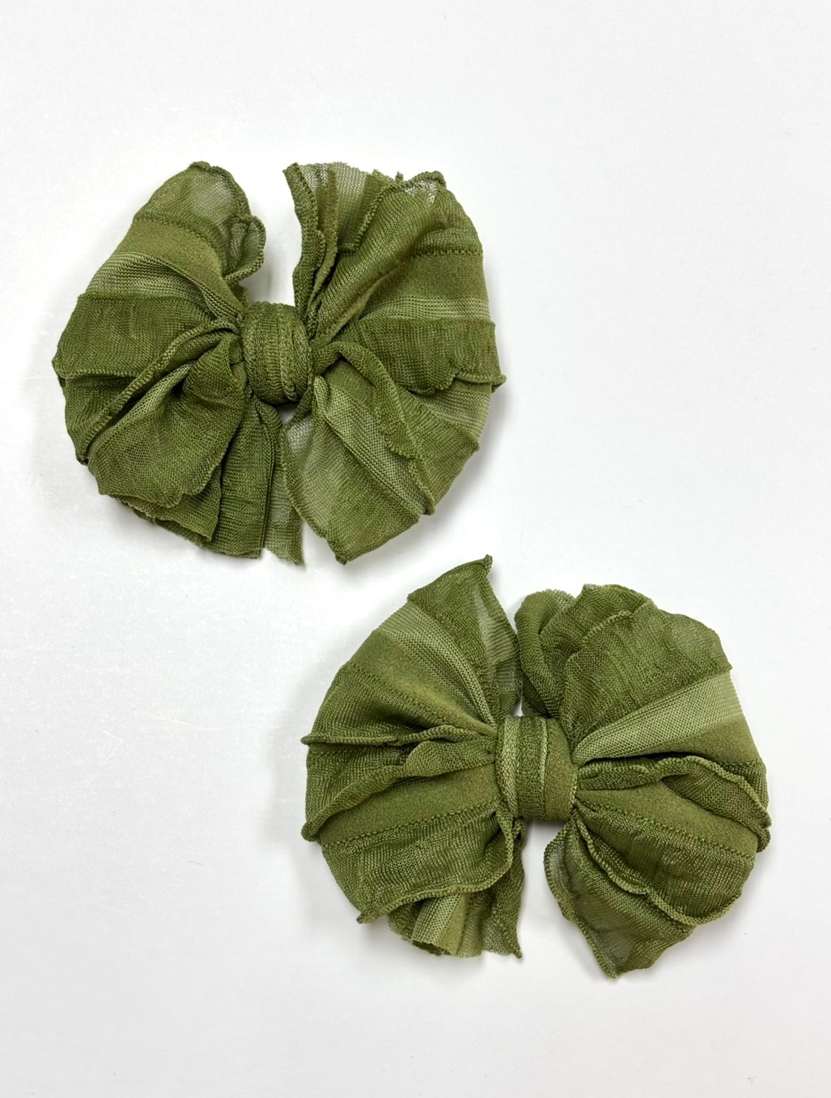 Ruffle Clip | Olive