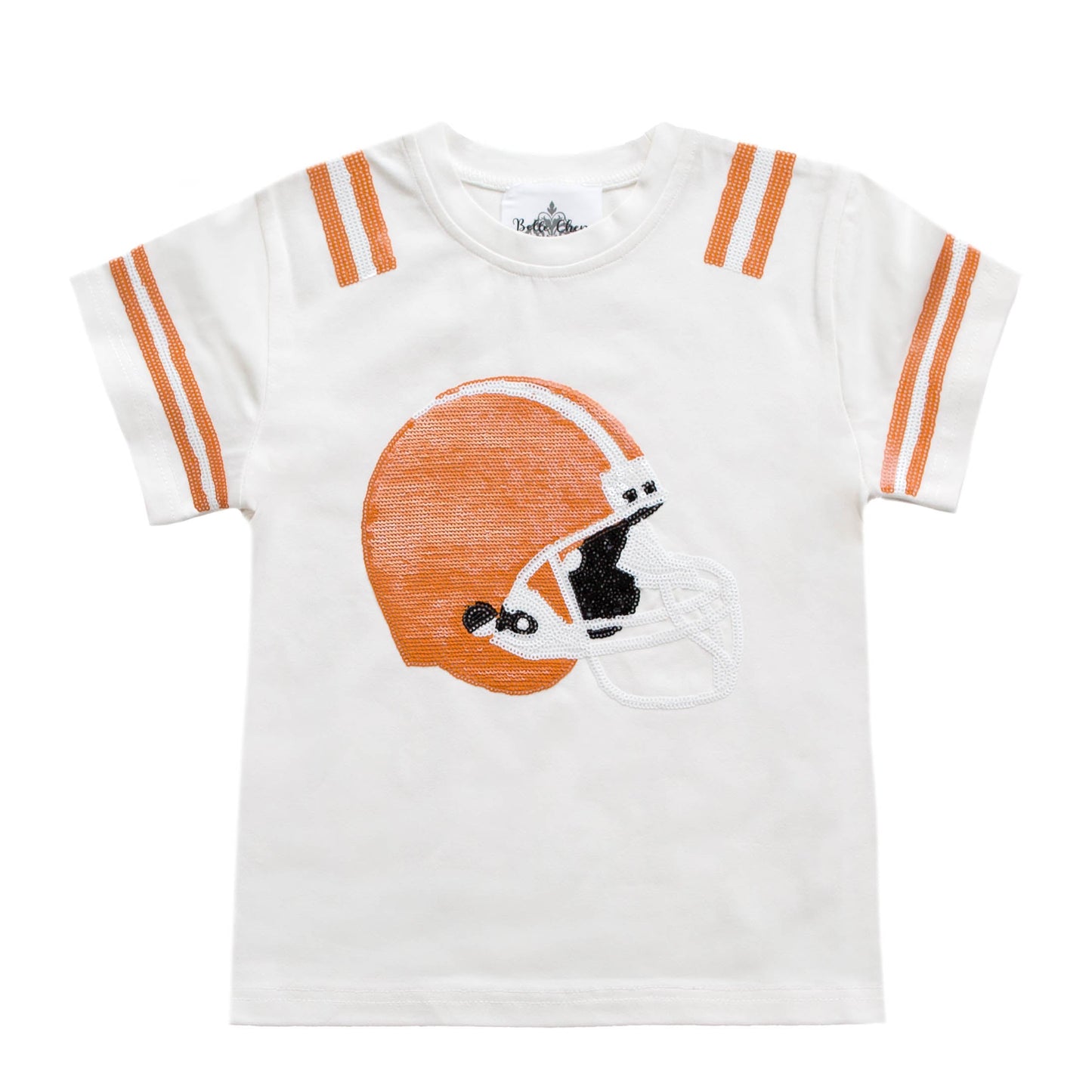 Women's Orange & White Helmet Tee