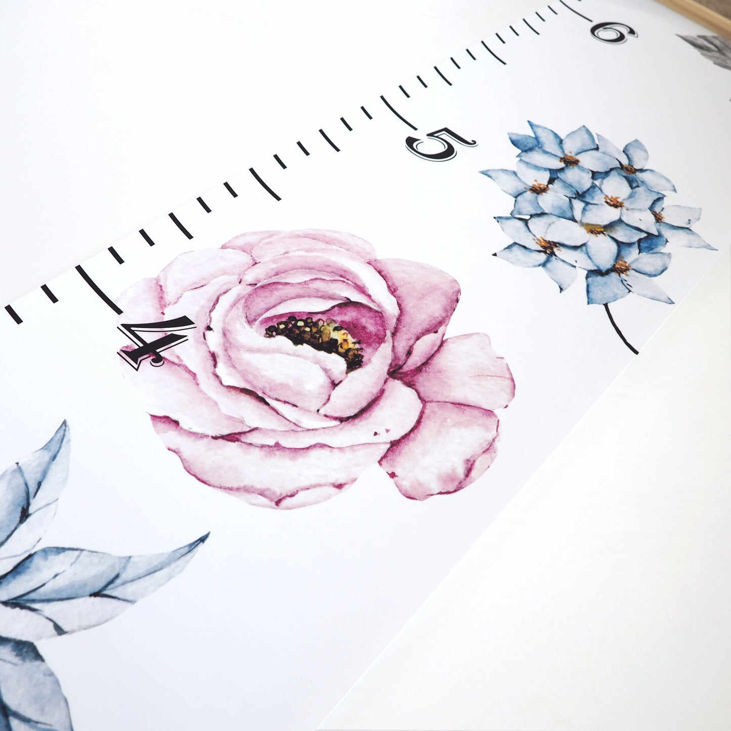 Canvas Kids Growth Chart - Vintage Floral
