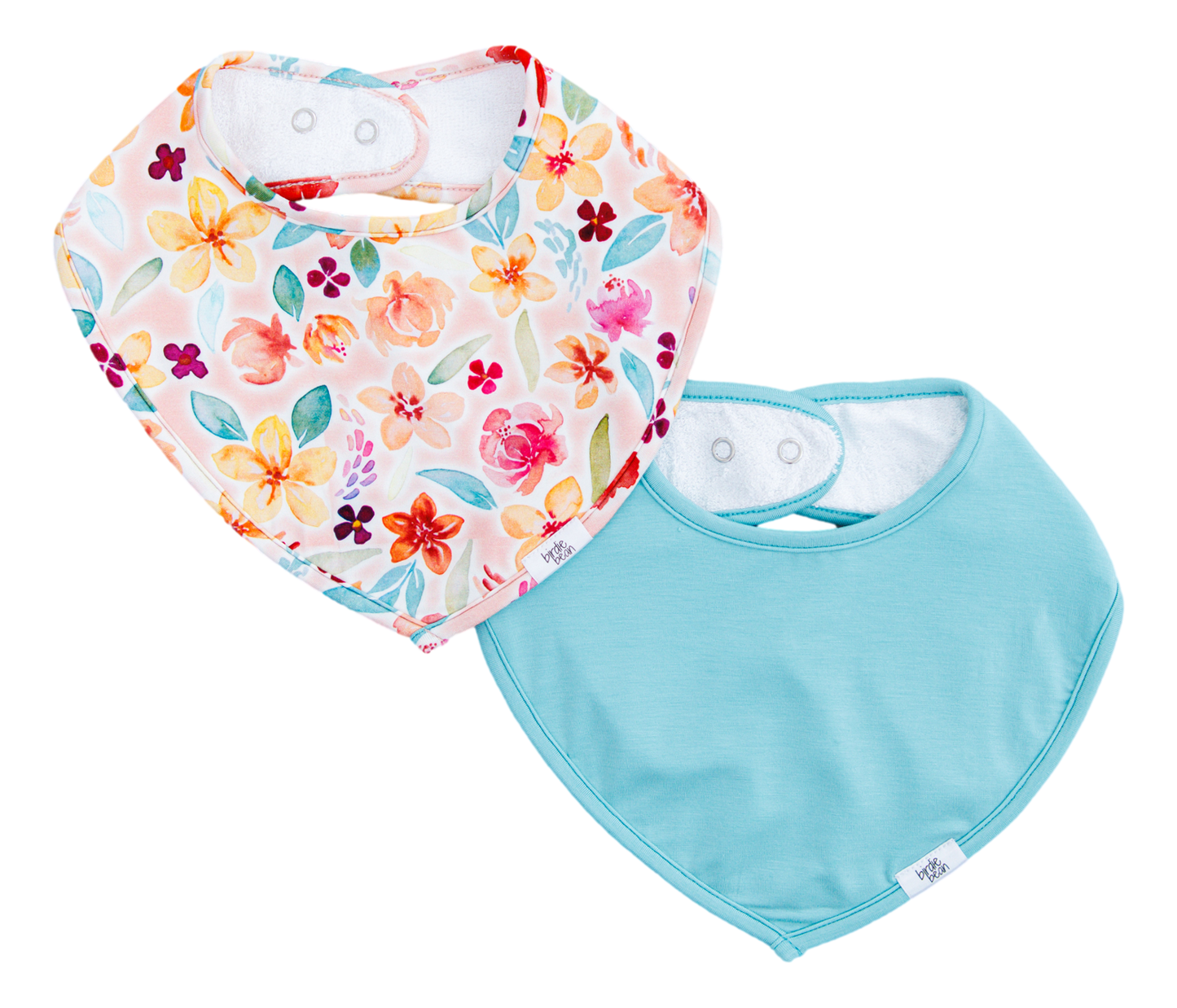 Pearl and Moss Bandana Bib Set