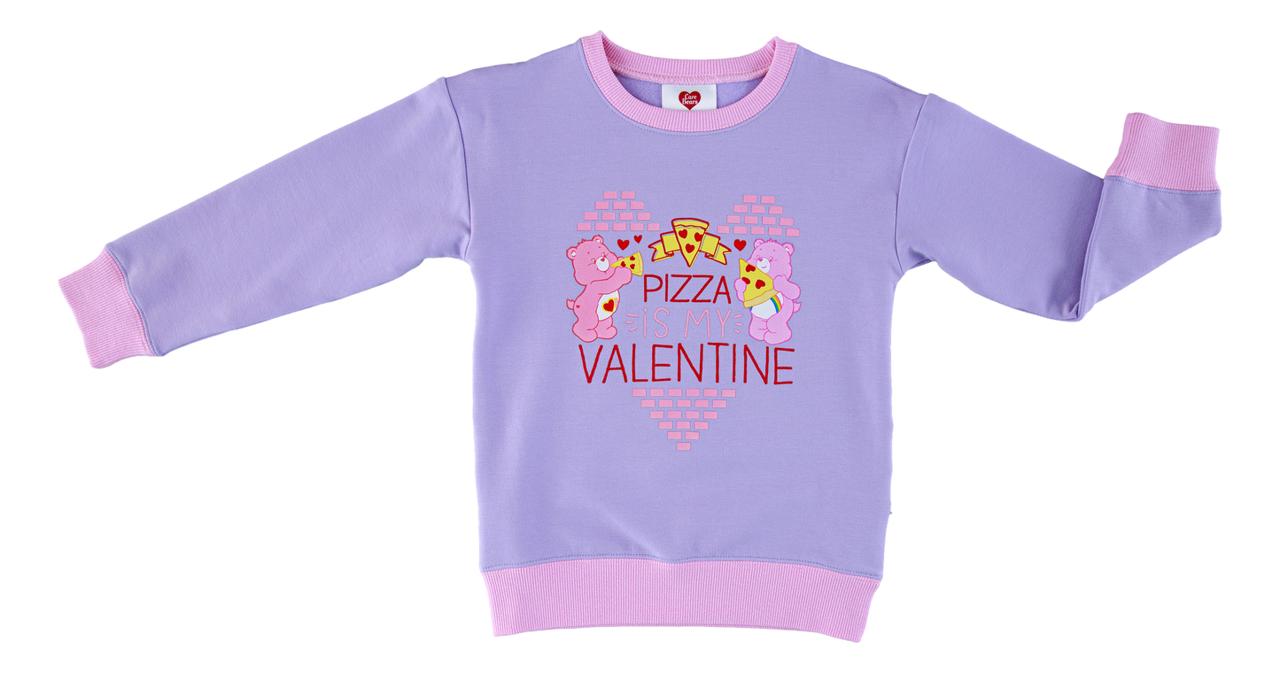 Care Bears™ pizza valentine Crewneck Sweatshirt